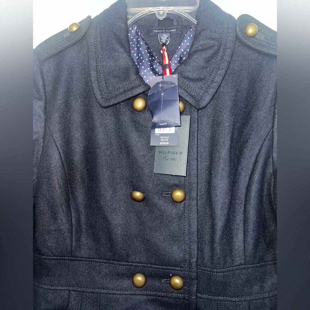 ‼️BRAND NEW NEVER WORN‼️ Tommy Hilfiger Women’s Navy Double Breasted Pea Coat